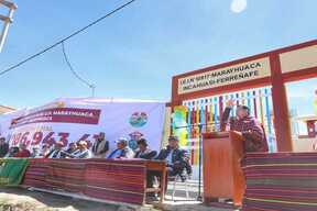 Imagen 3 de Gobernador Jorge Pérez inaugura obras de saneamiento y educación por 6 millones de soles en Marayhuaca